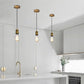 Vintage E27 Brass Lamp Holder with 1m Black Fabric Cable — Pendant Light Kit ~1704