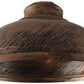 Vintage Easy Fit 29cm Brushed Metal Ceiling Pendant Lampshade