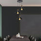 3 Way  Black Idustrial Hanging Pendant Light