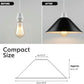 Electro Plating Vintage 22 x 10cm Cone Light Shades Metal Easy Fit Ceiling Pendant Hanging Wall Lampshade