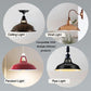 Retro Barn Light Shades: Vintage Top Hole, Easy-Fit Pendant Lampshades