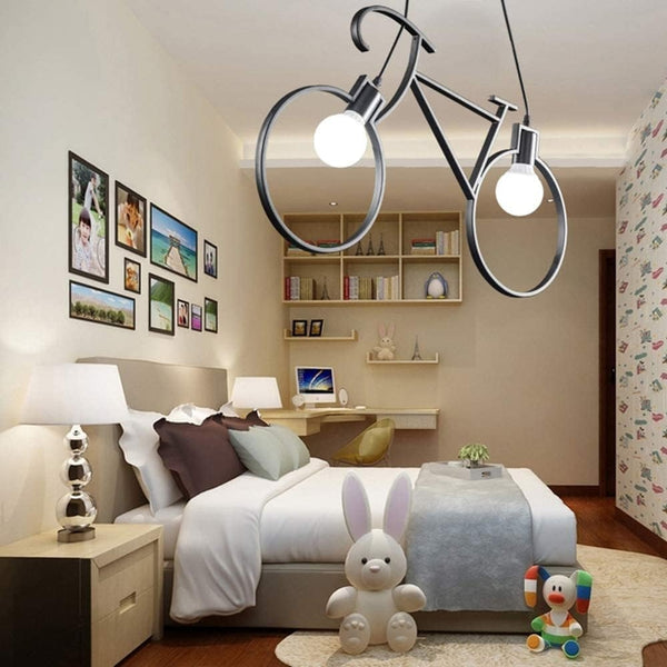 Retro Bicycle Ceiling Hanging Pendant Light Shade Modern cycle Lampshade