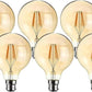 Vintage Bayonet Edison Bulb – G80 B22 4W Amber Globe Dimmable