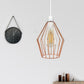Easy Fit Metal Cage Light Shade Modern Industrial Style