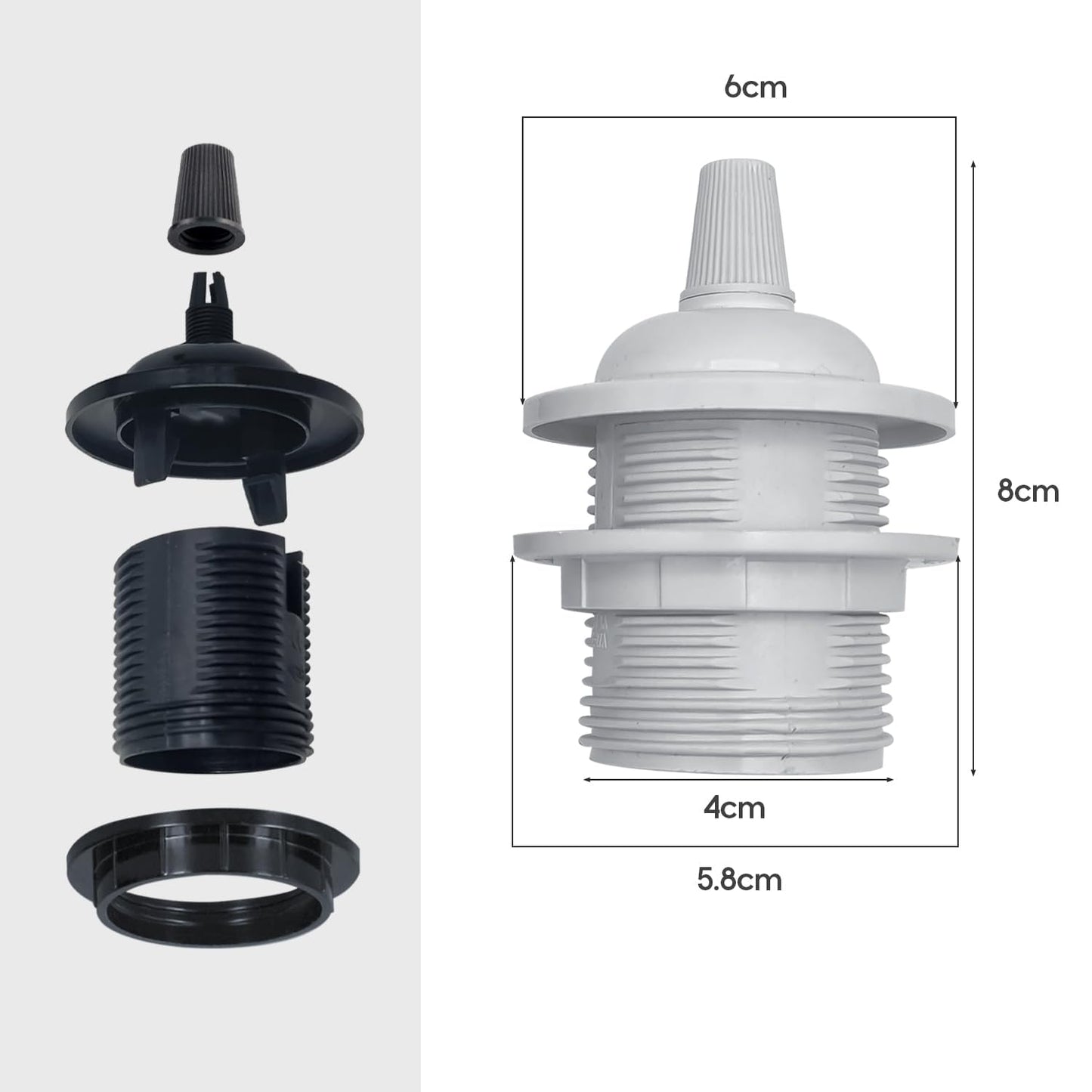adapter light e27 bottle fitti