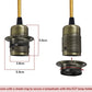 Vintage Metal E27 Spider Pendant Hanging Light Fixtures