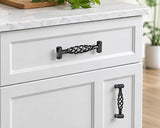 Black Iron Cabinet Handles & Knobs for Kitchen Cupboards, Doors & Drawers