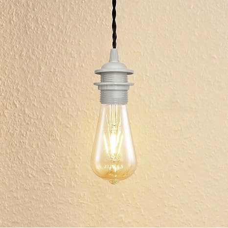 E27 Lamp Holder with Edison Screw Bulb | Vintage ES Socket