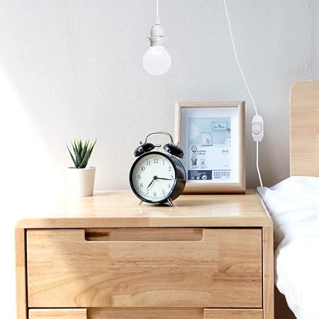 White 2m Plug In Pendant with Switch Holder Lighting Cable