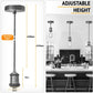 E27 Pendant Light Fitting with Ceiling Rose and Fabric Cord