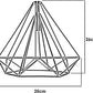 cage light fitting decor metal