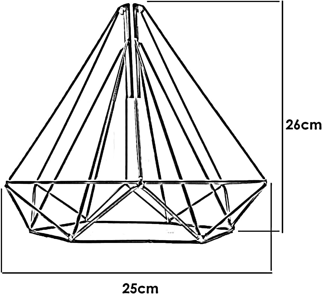 cage light fitting decor metal