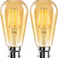 ST64 B22 4W Dimmable Retro Classic Filament LED Bulbs