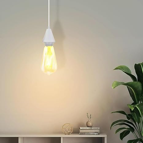 1m E27 Screw Pendant Lamp Holder | Hanging Bulb Holder