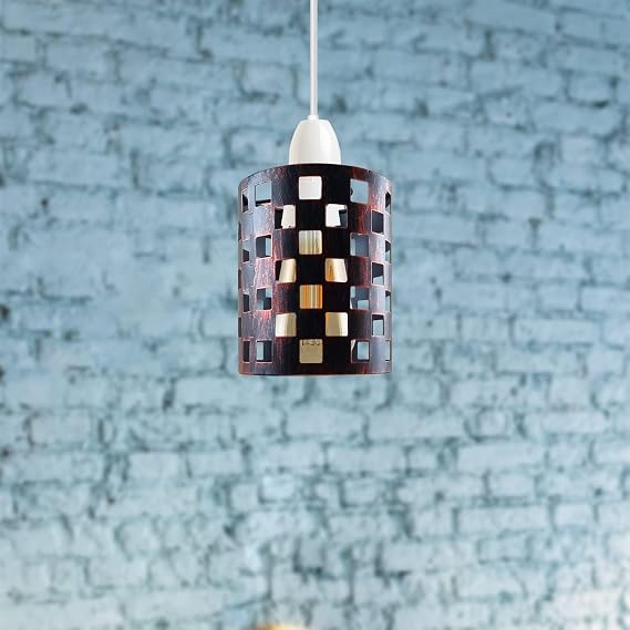 Metal Pattern Vintage Lamp Wire cage