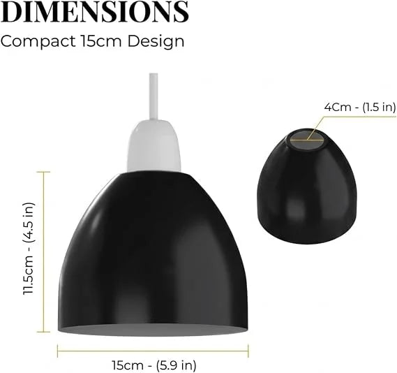 Industrial Mug-Shaped Metal Lampshade – Easy Fit E27 Vintage