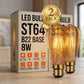 ST64 B22 8W Vintage LED Filament Bulb – Dimmable Bayonet