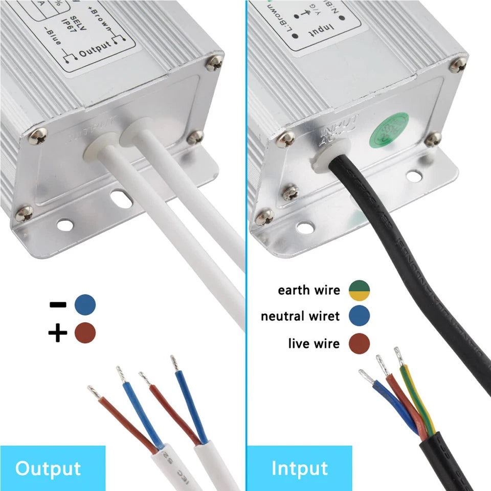 Waterproof 24V DC LED Driver IP67 Power Supply
