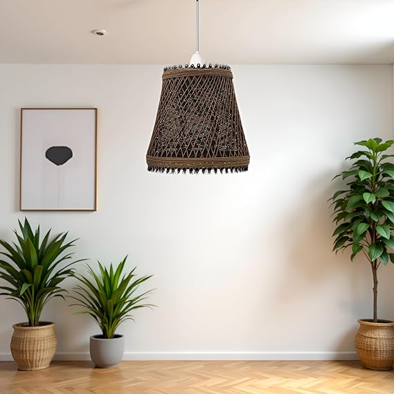 Nest Bird Cage Pendant Lights Woven Rattan Creative Lamp Cage