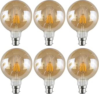 G125 B22 8W Dimmable LED Vintage Globe Bulb – Warm White 2800K