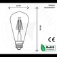 Industrial Dimmable ST64 E27 8W Vintage LED Filament Bulbs