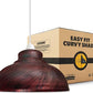 Vintage Easy Fit 29cm Brushed Metal Ceiling Pendant Lampshade