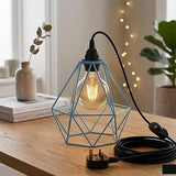 Dimmer Switch 4m Rubber Cable Lamp Light Set With Shades