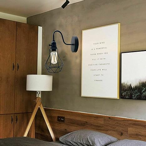 Classic Meets Modern: Vintage Cage Wall Lamp