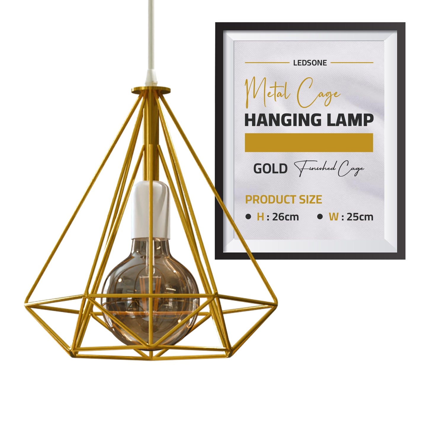 light gold fitting decor metal
