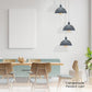 Modern Dome Metal Pendant Light Lampshade 40cm