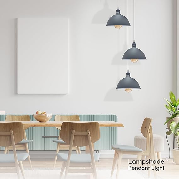 Modern Dome Metal Pendant Light Lampshade 40cm