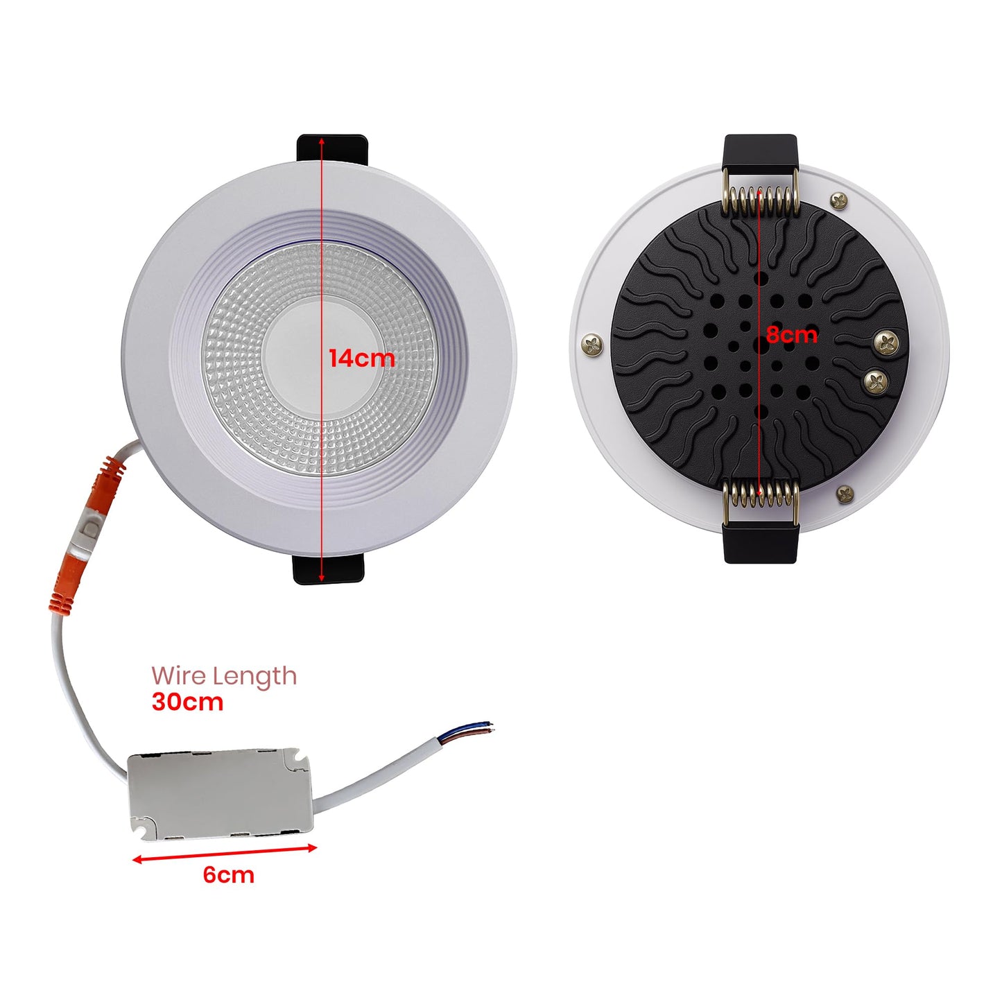 10W LED Recessed Ceiling Downlights Cool White