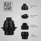 Screw E27 Plain Holder with Ring Bakelite Lamp Holder