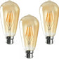 ST64 B22 4W Dimmable Retro Classic Filament LED Bulbs