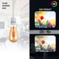 Industrial Dimmable ST64 E27 8W Vintage LED Filament Bulbs