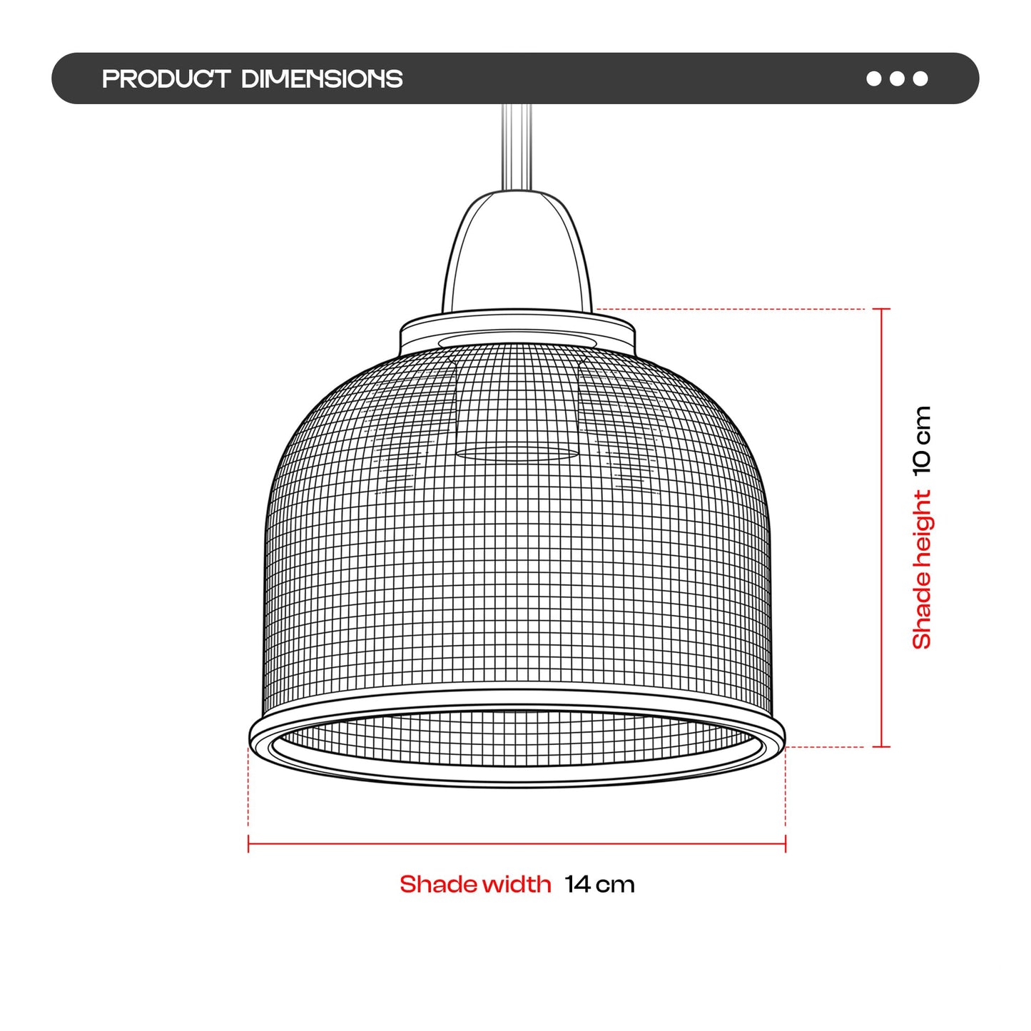lampshade pendant fit light