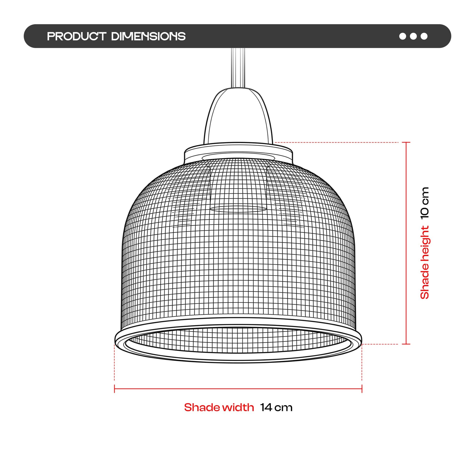 lampshade pendant fit light
