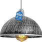 Retro Dome Metal Ceiling Pendant Lampshade, 210mm, Easy Fit