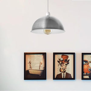 Electro Plating  Modern Retro Easy Fit Dome Shape Lampshade Metal E27 Light Shade for Wall Lamp and Table Lamp