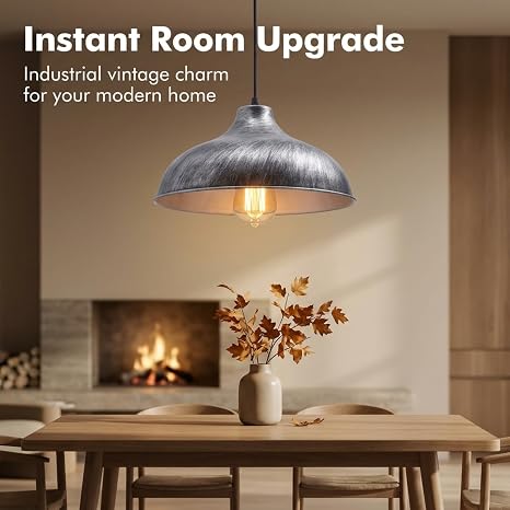 Metal lamp shade pendant light fixtures