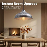 Metal lamp shade pendant light fixtures