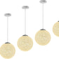 Modern Rattan Pendant Lamp - Woven Ceiling Light Fixture for Living Room, Bedroom, Bar & Dining Room