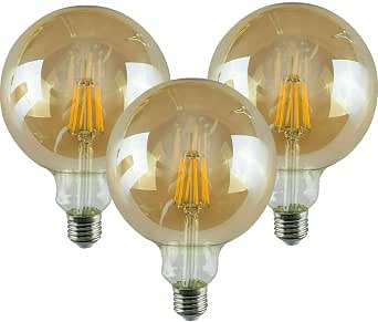 G125 E27 8W Vintage LED Globe Bulb – Dimmable Retro