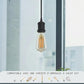 1m Shiny Black Pendant Holder | E27 Hanging Light Fitting ~1697