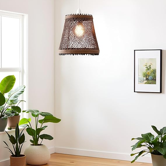 Nest Bird Cage Pendant Lights Woven Rattan Creative Lamp Cage