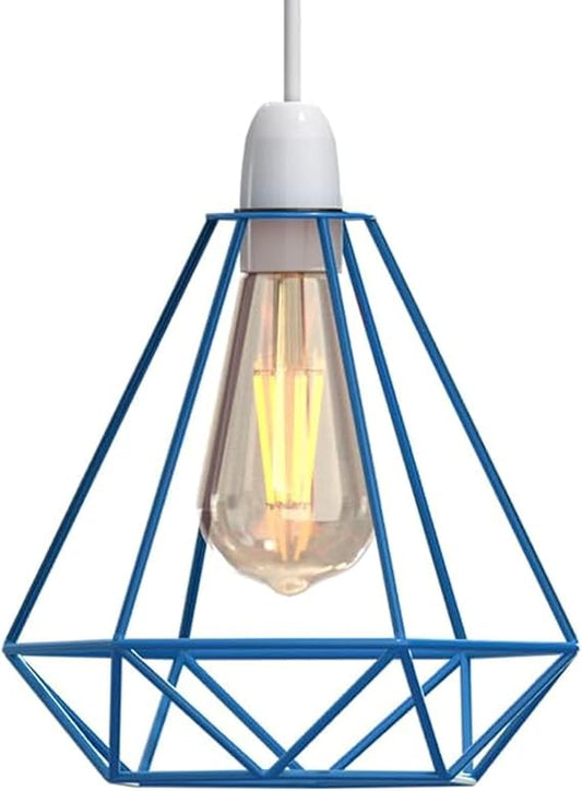 Industrial Wire Cage Pendant Lampshade | E27 | Gold, Rose Gold & More