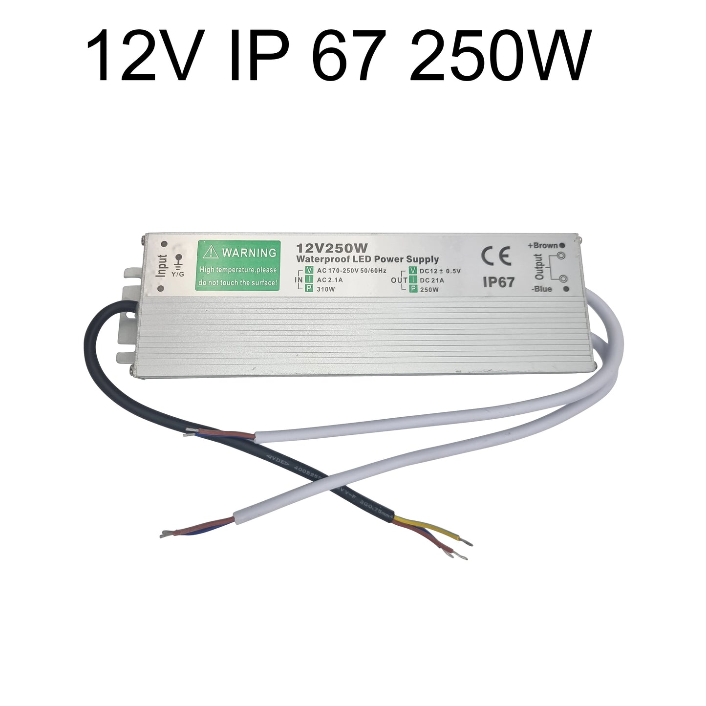 DC 12V 10W - 300W IP67 Waterproof LED Transformer Driver Power Supply