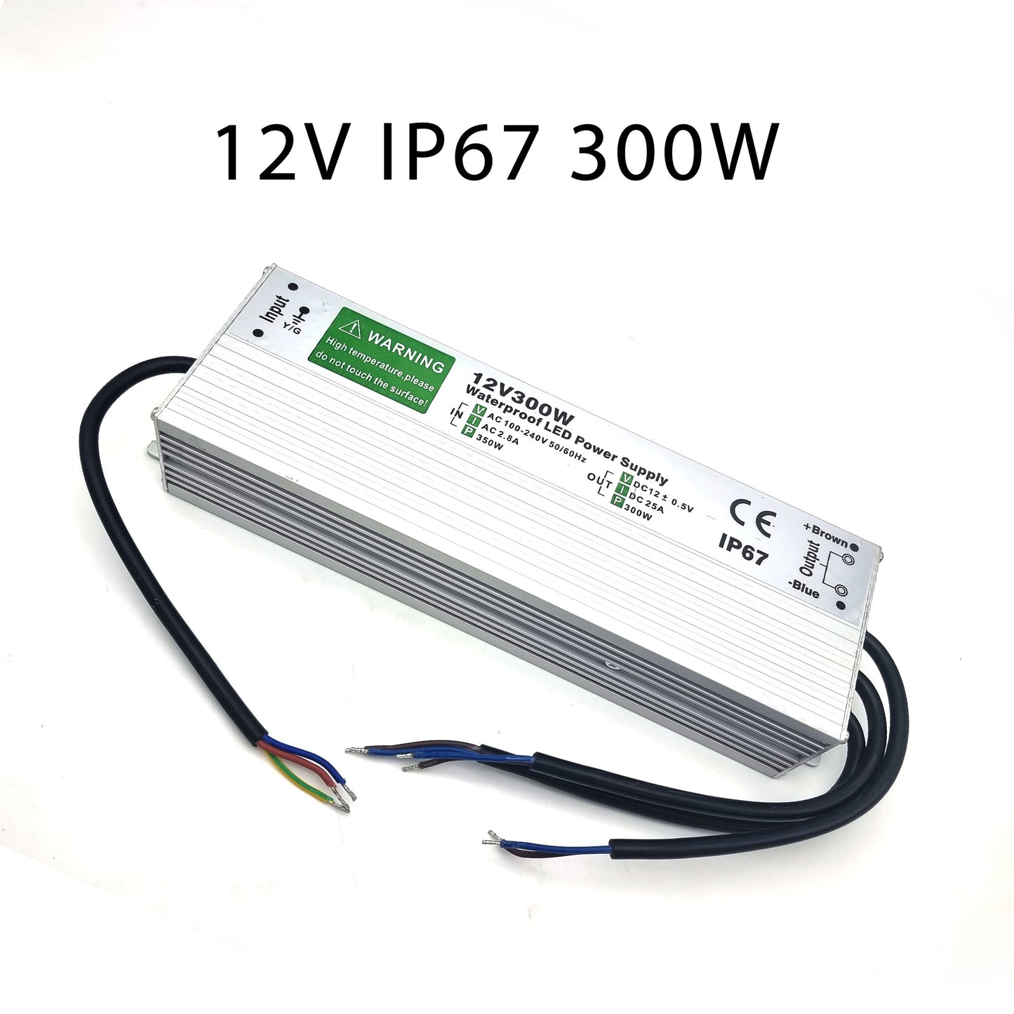 DC 12V 10W - 300W IP67 Waterproof LED Transformer Driver Power Supply