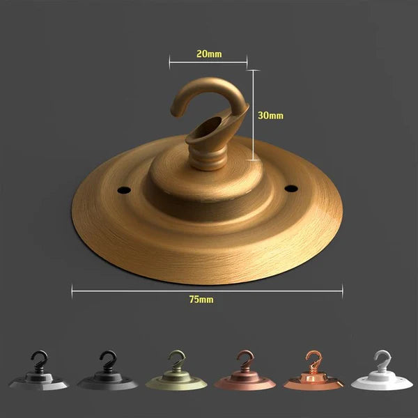 75mm Front Fitting Ceiling Hook With Single Point Outlet