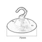 75mm Front Fitting Color Ceiling Hook With Single Point Drop Outlet Plate